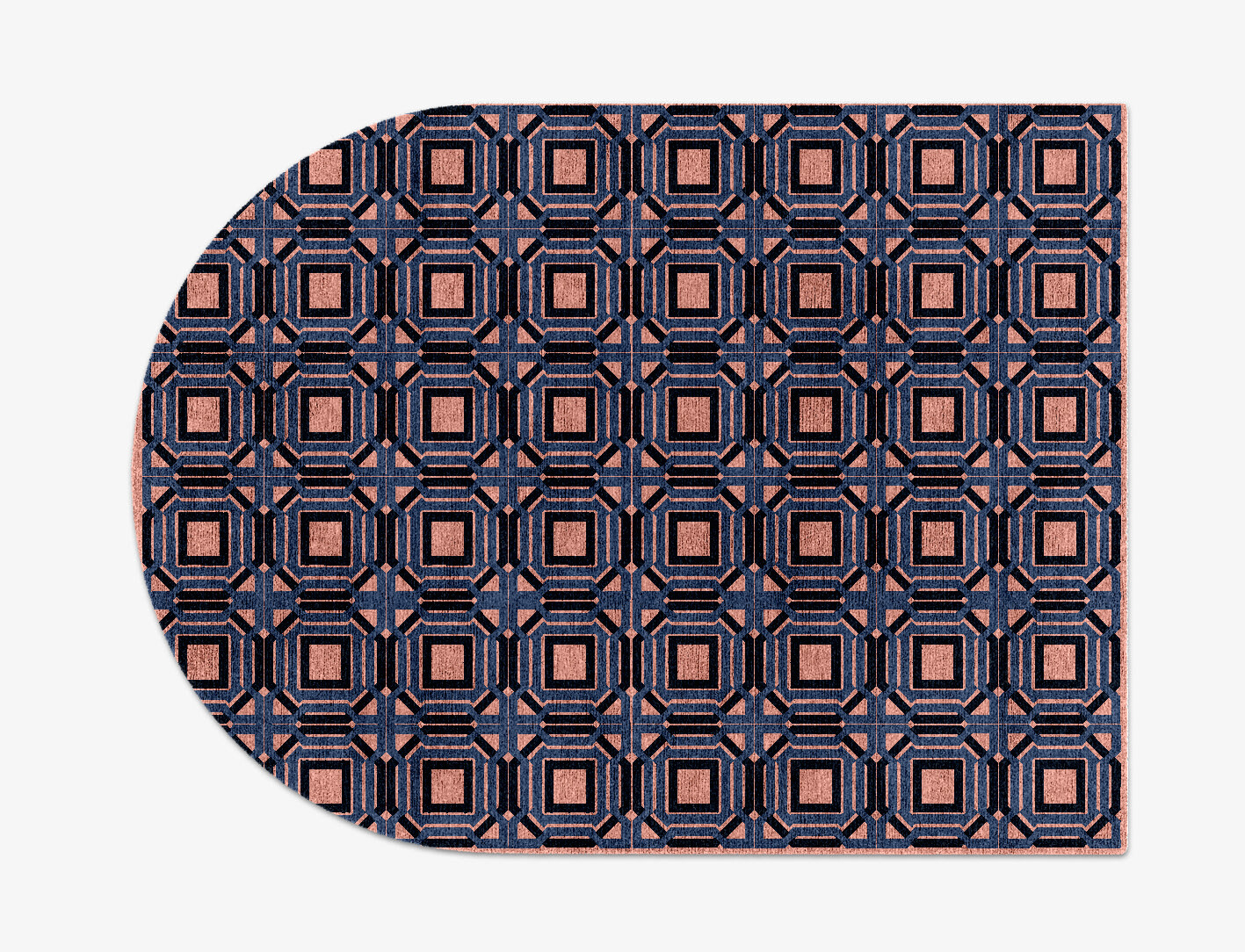 Paradigm Geometric Arch Hand Knotted Bamboo Silk Custom Rug by Rug Artisan