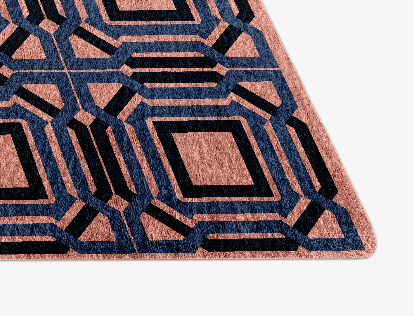 Paradigm Geometric Arch Hand Knotted Bamboo Silk Custom Rug by Rug Artisan
