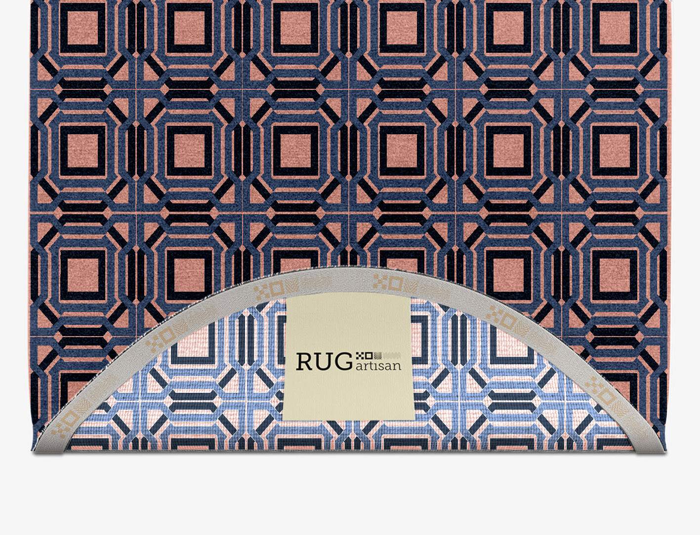 Paradigm Geometric Capsule Hand Knotted Tibetan Wool Custom Rug by Rug Artisan
