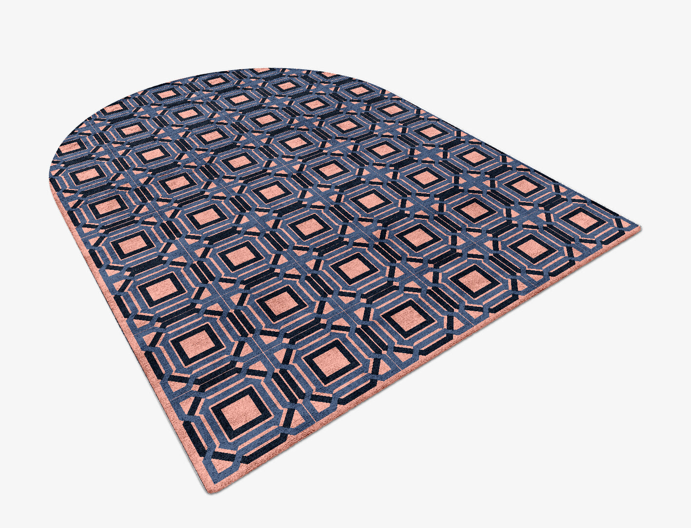 Paradigm Geometric Arch Hand Tufted Bamboo Silk Custom Rug by Rug Artisan