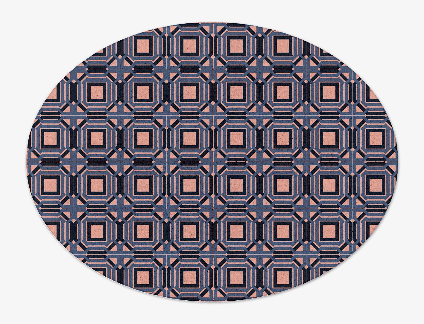 Paradigm Geometric Oval Hand Tufted Pure Wool Custom Rug by Rug Artisan