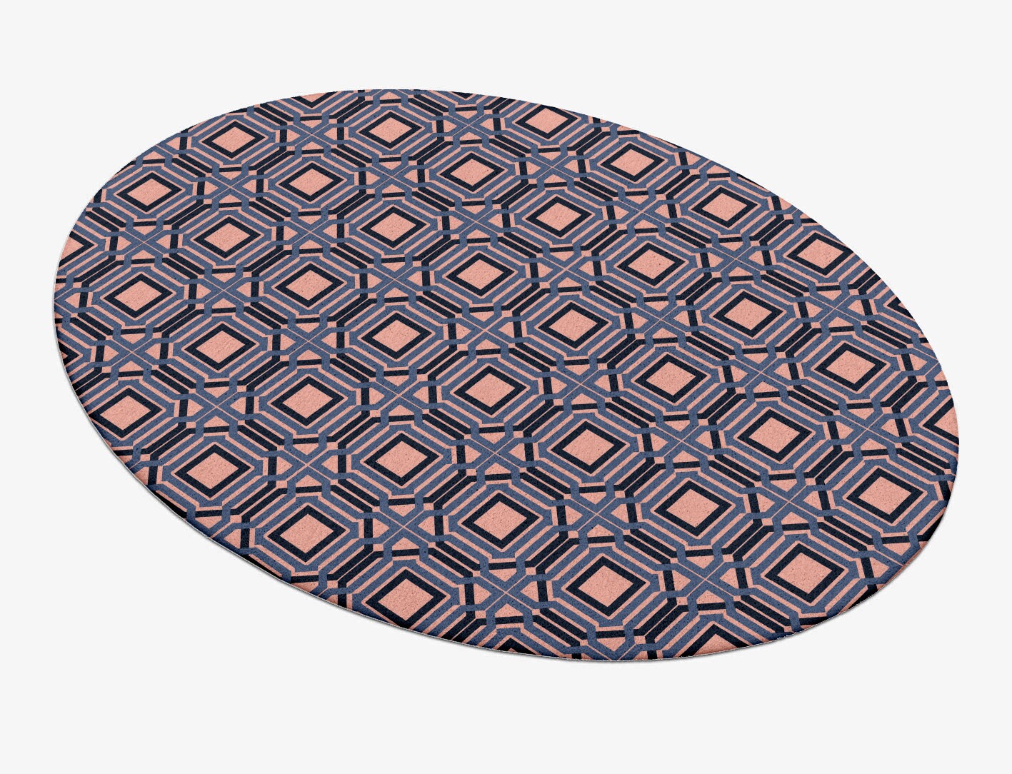 Paradigm Geometric Oval Hand Tufted Pure Wool Custom Rug by Rug Artisan