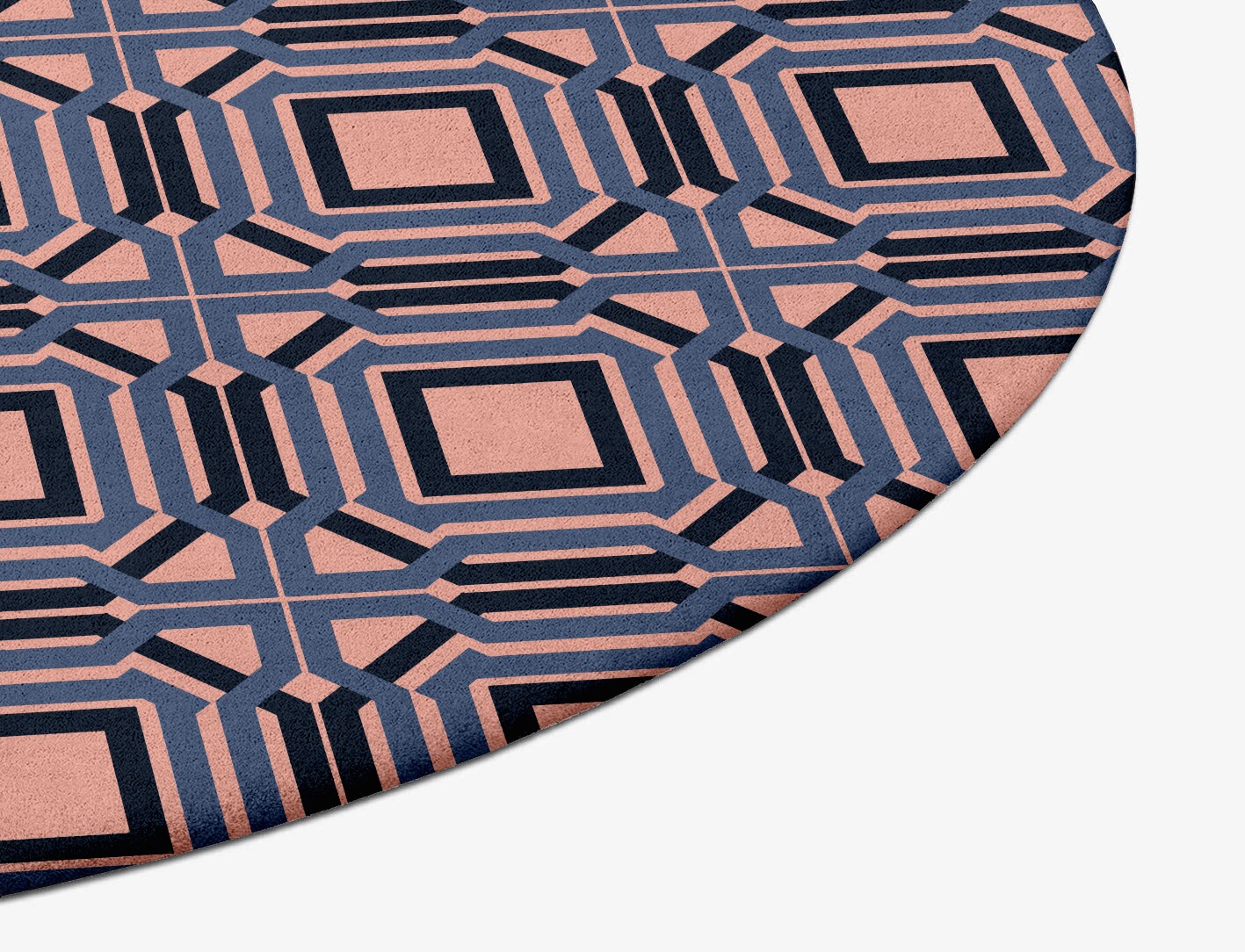 Paradigm Geometric Oval Hand Tufted Pure Wool Custom Rug by Rug Artisan