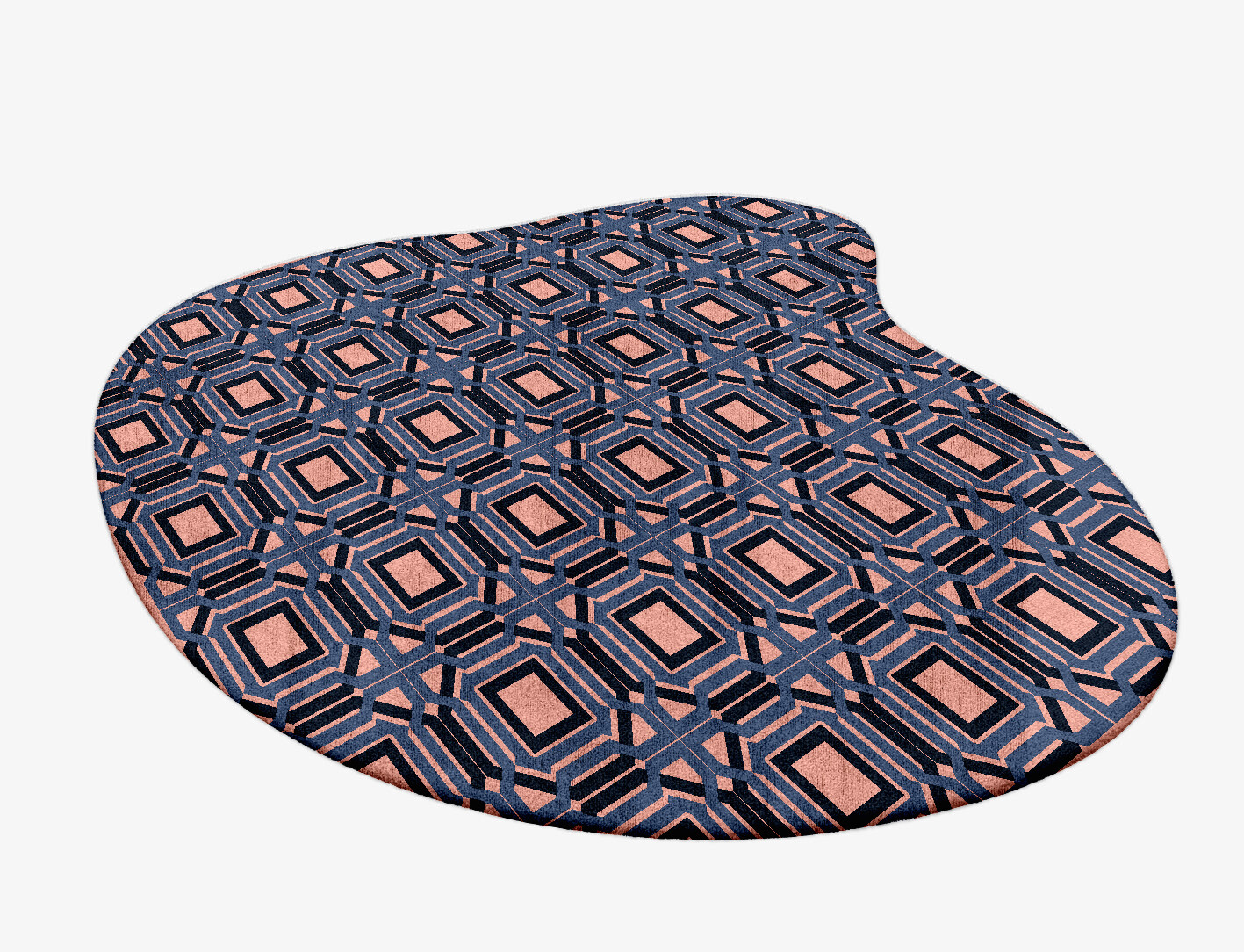 Paradigm Geometric Splash Hand Tufted Bamboo Silk Custom Rug by Rug Artisan