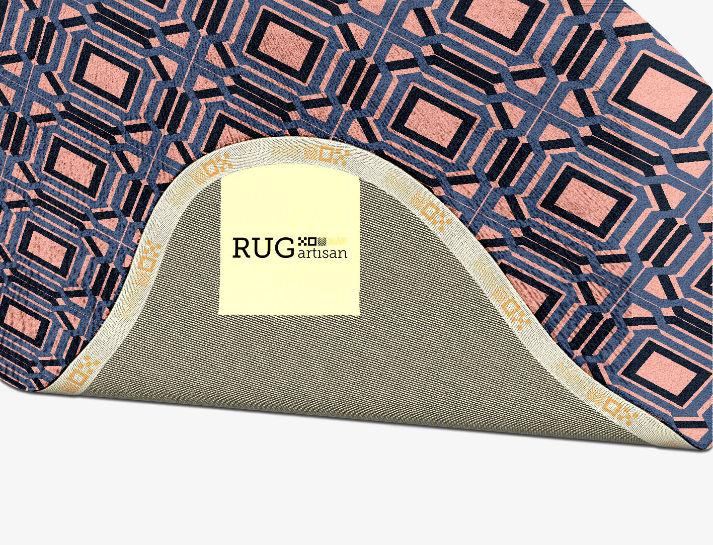 Paradigm Geometric Splash Hand Tufted Bamboo Silk Custom Rug by Rug Artisan
