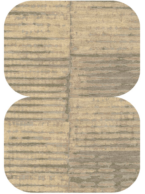 Parallel Strokes Brush Strokes Eight Hand Knotted Tibetan Wool Custom Rug by Rug Artisan