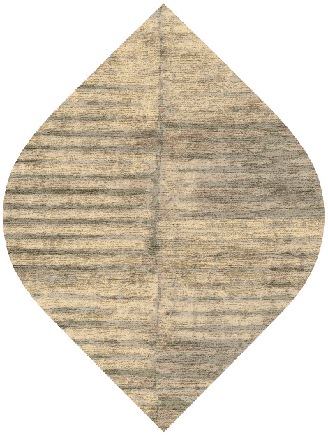 Parallel Strokes Brush Strokes Ogee Hand Knotted Bamboo Silk Custom Rug by Rug Artisan