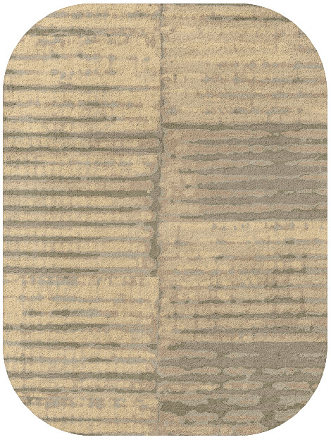 Parallel Strokes Brush Strokes Oblong Hand Tufted Pure Wool Custom Rug by Rug Artisan