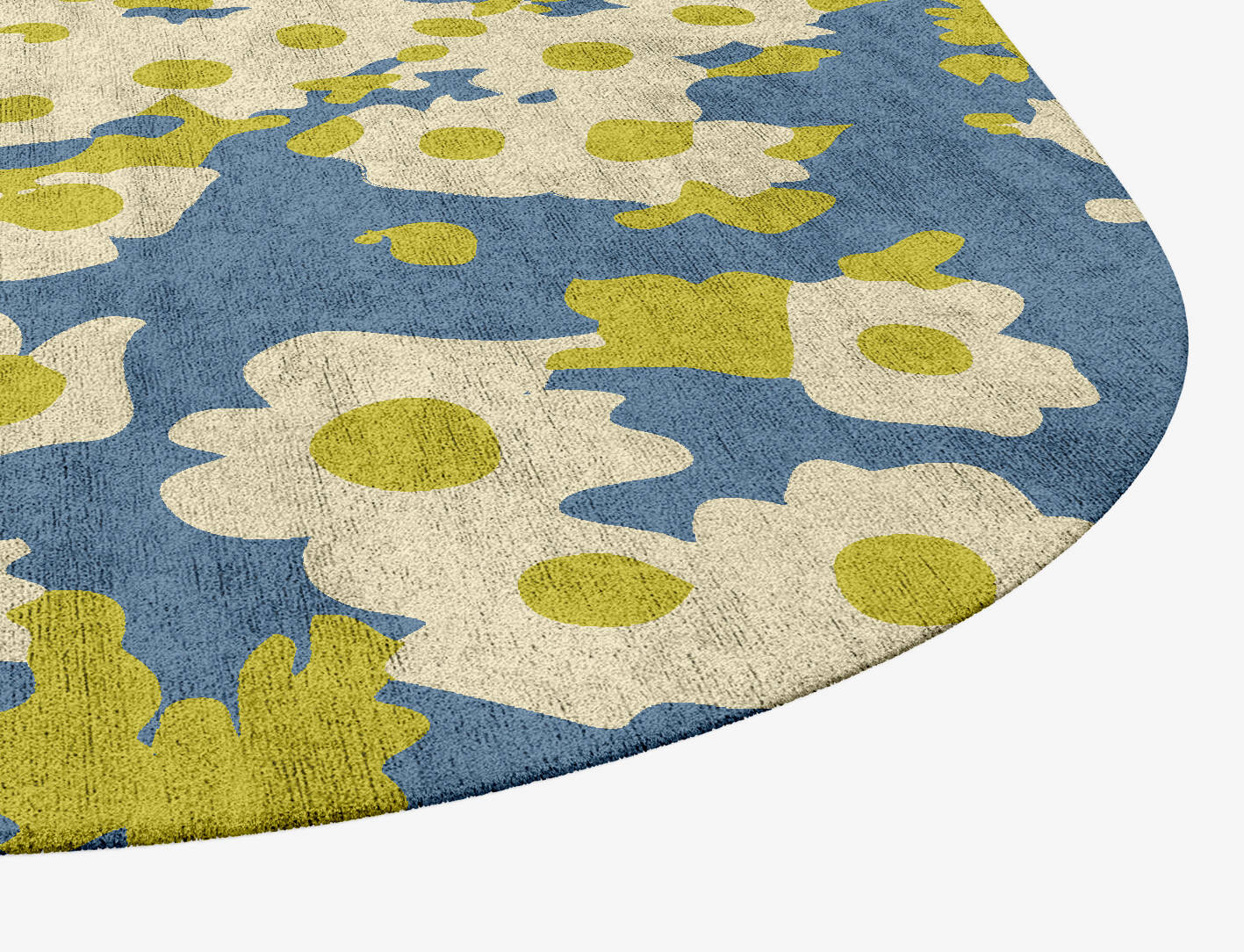 Parasol Floral Eight Hand Tufted Bamboo Silk Custom Rug by Rug Artisan