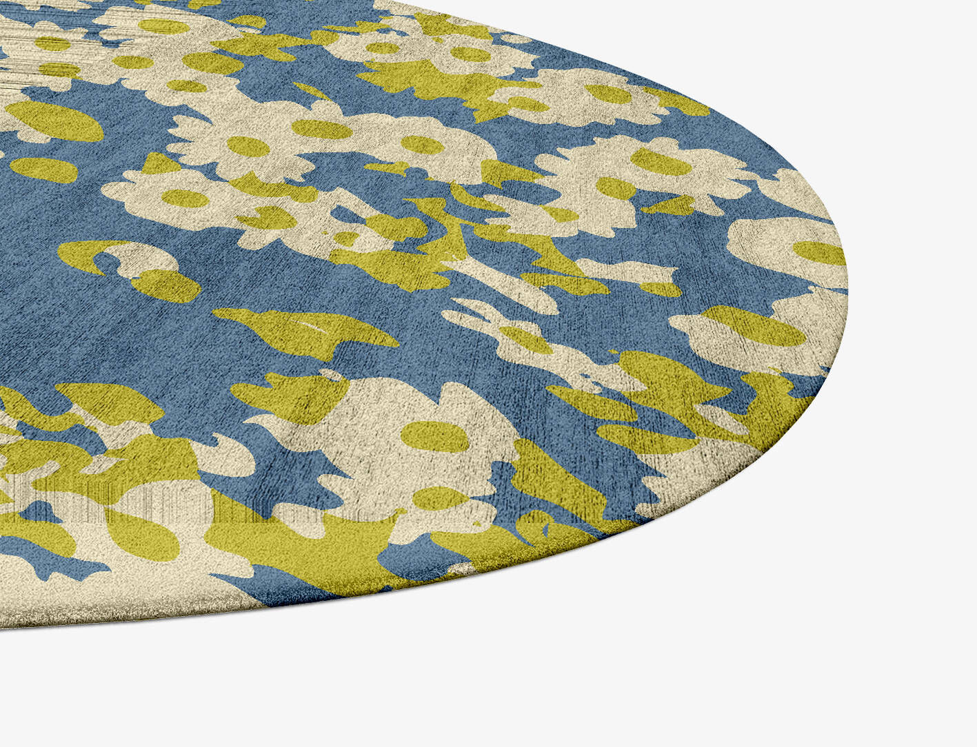 Parasol Floral Splash Hand Tufted Bamboo Silk Custom Rug by Rug Artisan