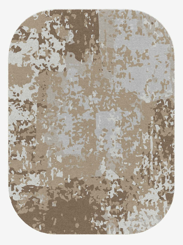 Patches Surface Art Oblong Hand Knotted Tibetan Wool Custom Rug by Rug Artisan
