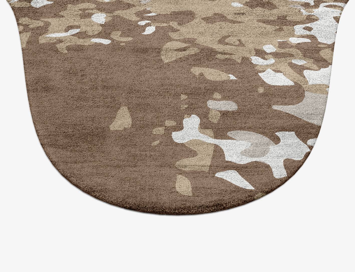 Patches Surface Art Drop Hand Tufted Bamboo Silk Custom Rug by Rug Artisan