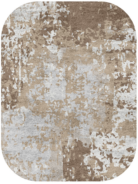 Patches Surface Art Oblong Hand Tufted Bamboo Silk Custom Rug by Rug Artisan