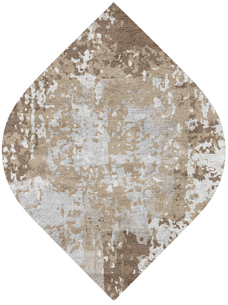 Patches Surface Art Ogee Hand Tufted Bamboo Silk Custom Rug by Rug Artisan