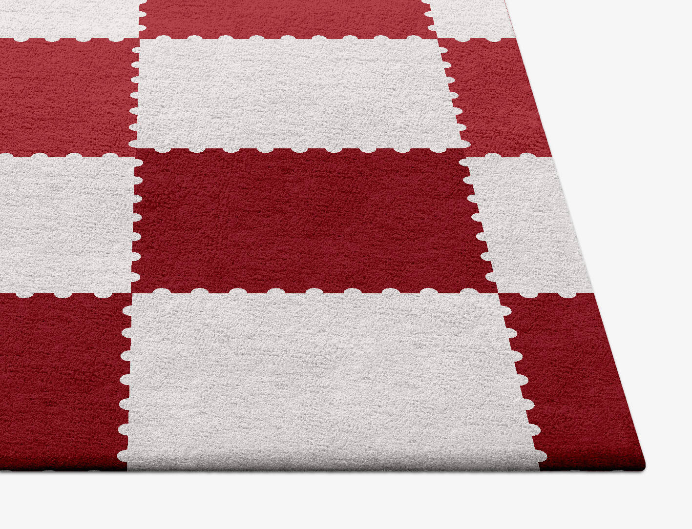 Patchwork Kids Square Hand Tufted Pure Wool Custom Rug by Rug Artisan