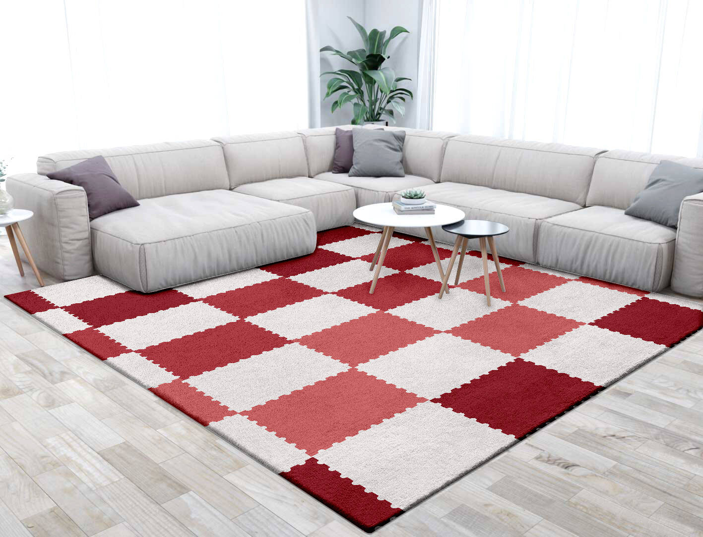Patchwork Kids Square Hand Tufted Pure Wool Custom Rug by Rug Artisan