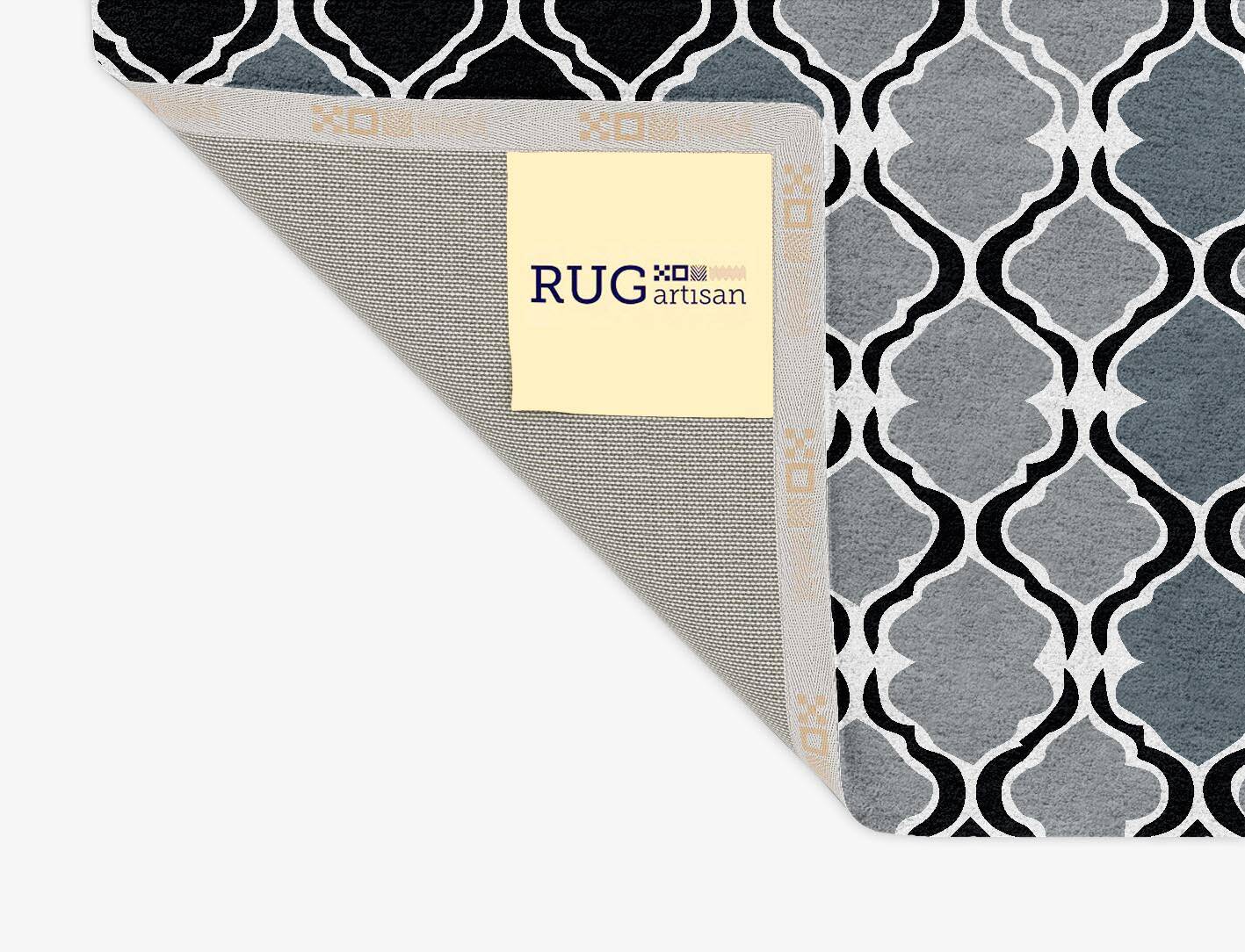 Patchwork Ash Monochrome Rectangle Hand Tufted Pure Wool Custom Rug by Rug Artisan
