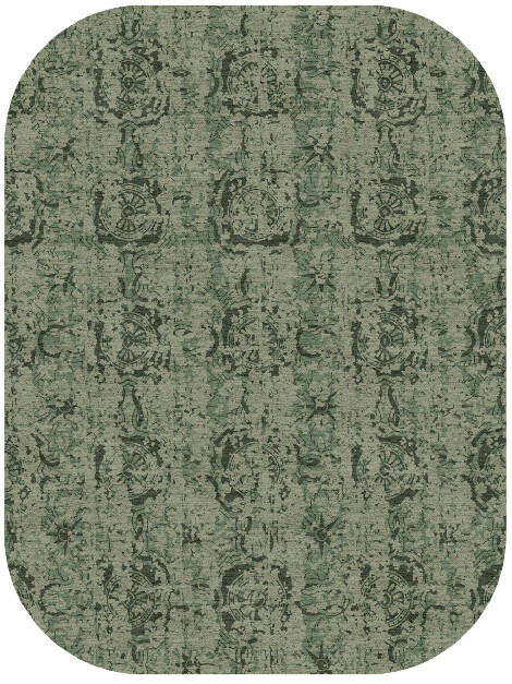 Pattern Links Vintage Oblong Hand Knotted Tibetan Wool Custom Rug by Rug Artisan