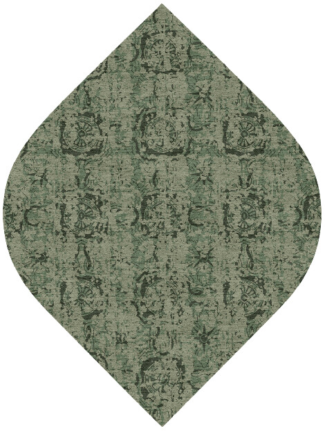 Pattern Links Vintage Ogee Hand Knotted Tibetan Wool Custom Rug by Rug Artisan
