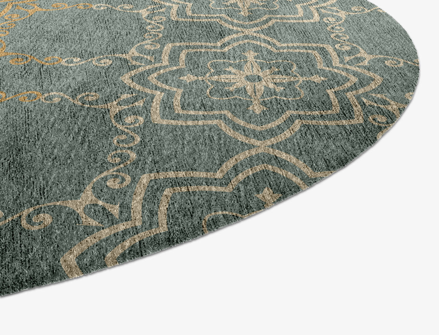 Pax Blue Royal Capsule Hand Knotted Bamboo Silk Custom Rug by Rug Artisan