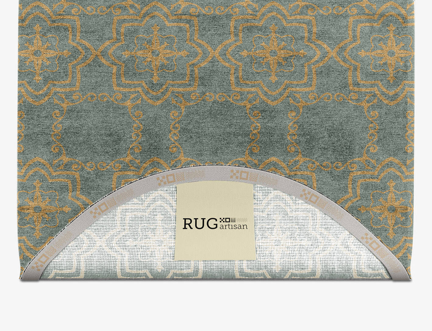 Pax Blue Royal Capsule Hand Knotted Bamboo Silk Custom Rug by Rug Artisan