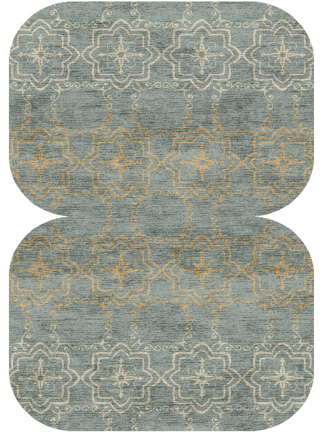 Pax Blue Royal Eight Hand Knotted Bamboo Silk Custom Rug by Rug Artisan