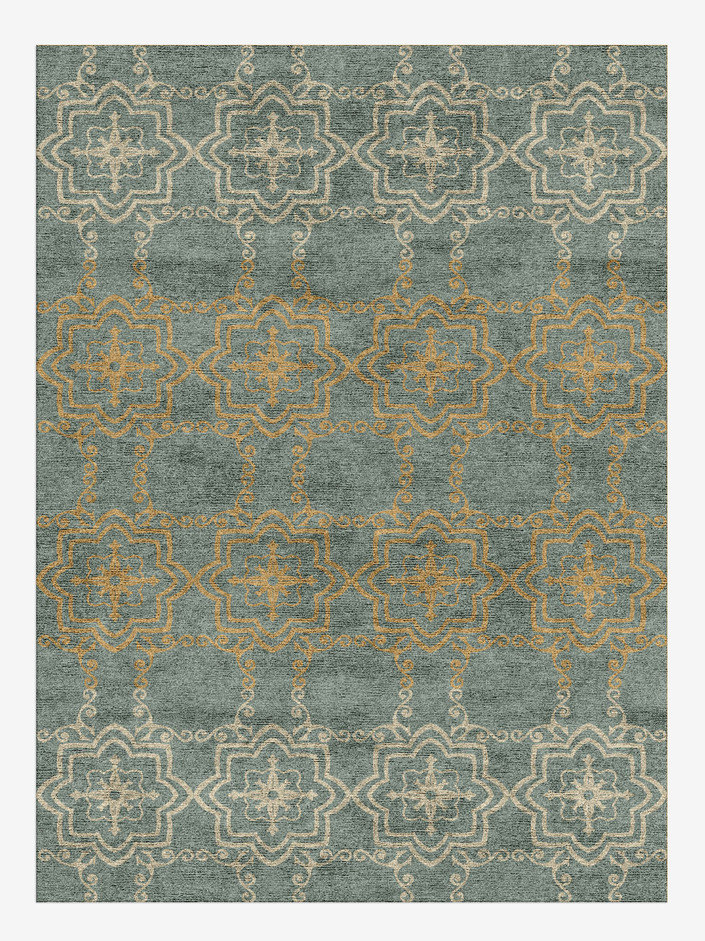 Pax Blue Royal Rectangle Hand Knotted Bamboo Silk Custom Rug by Rug Artisan