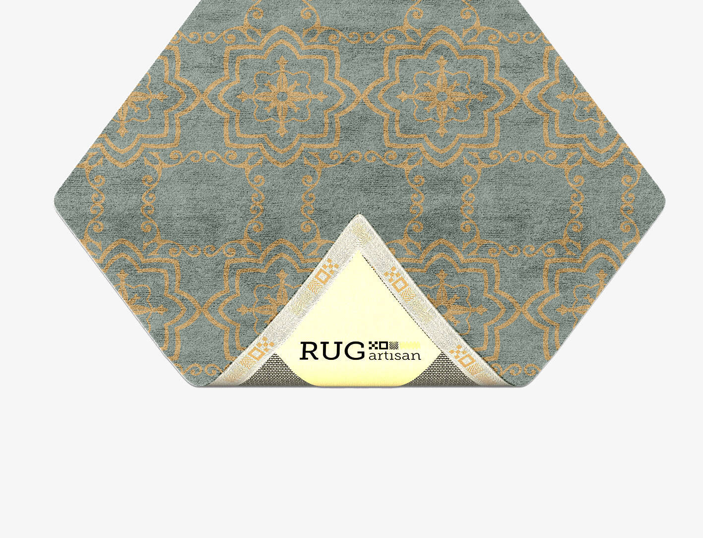 Pax Blue Royal Diamond Hand Tufted Bamboo Silk Custom Rug by Rug Artisan