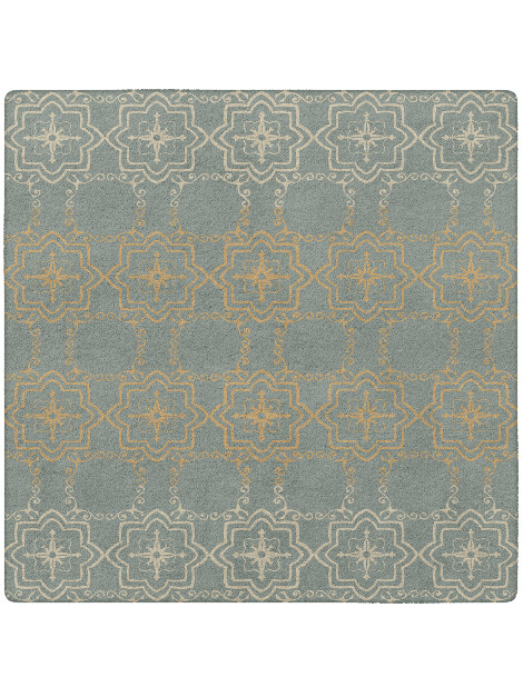 Pax Blue Royal Square Hand Tufted Pure Wool Custom Rug by Rug Artisan