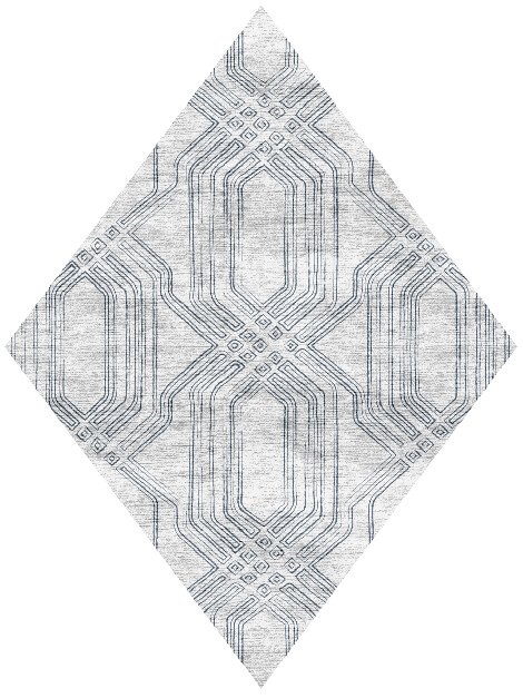 Paynes Batik Diamond Hand Knotted Bamboo Silk Custom Rug by Rug Artisan