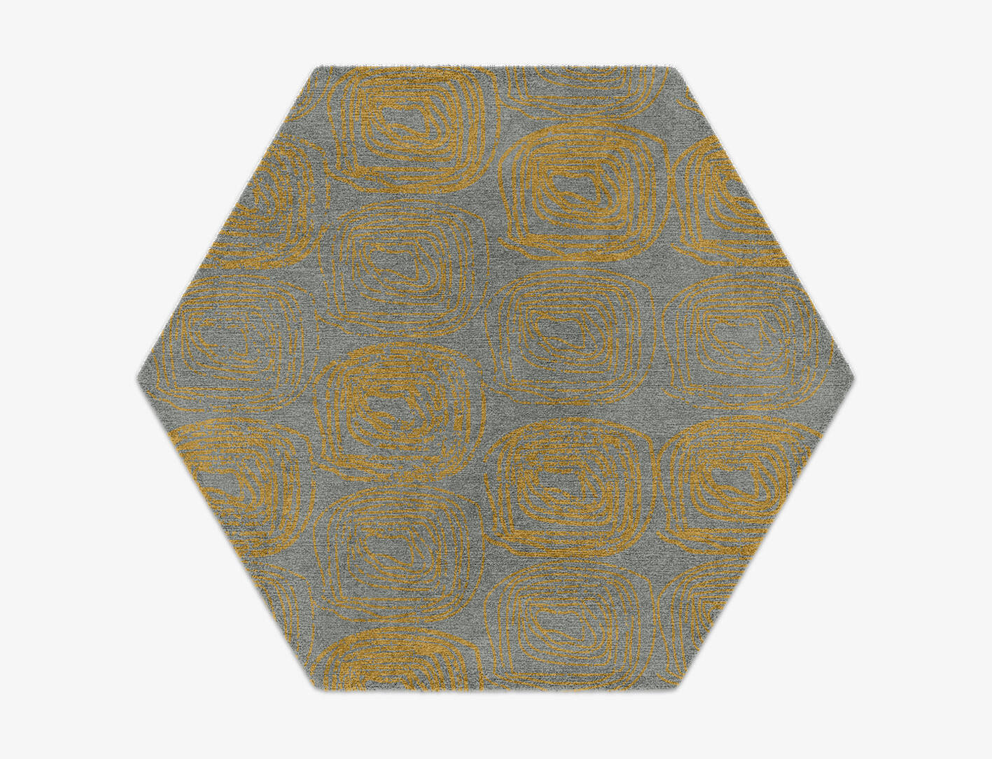 Paz  Hexagon Hand Knotted Tibetan Wool Custom Rug by Rug Artisan