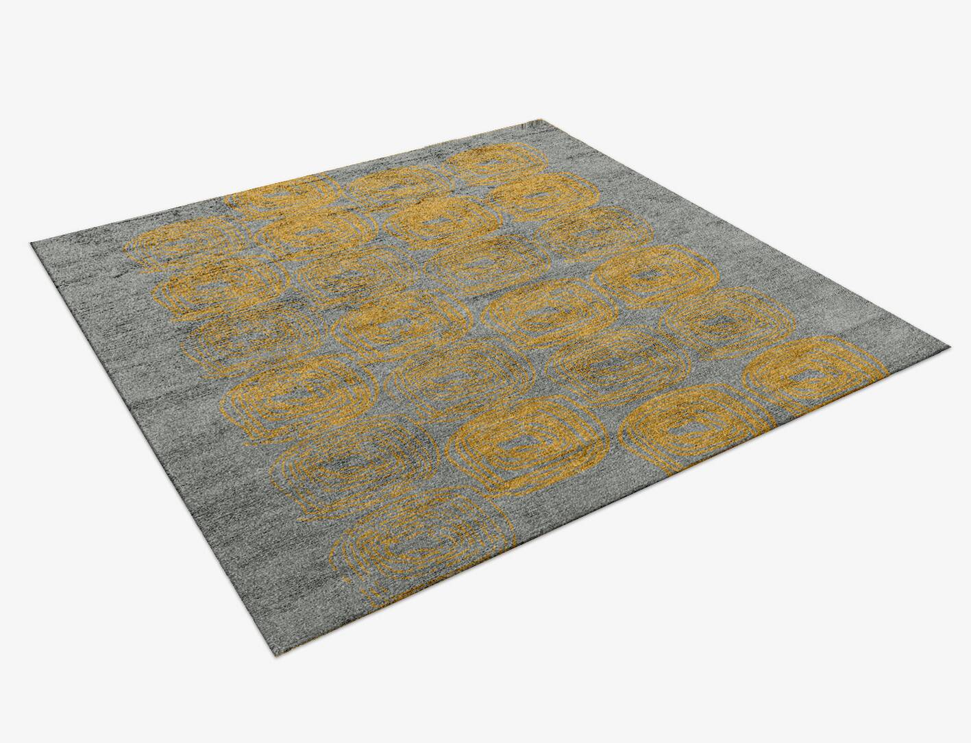 Paz  Square Hand Knotted Bamboo Silk Custom Rug by Rug Artisan