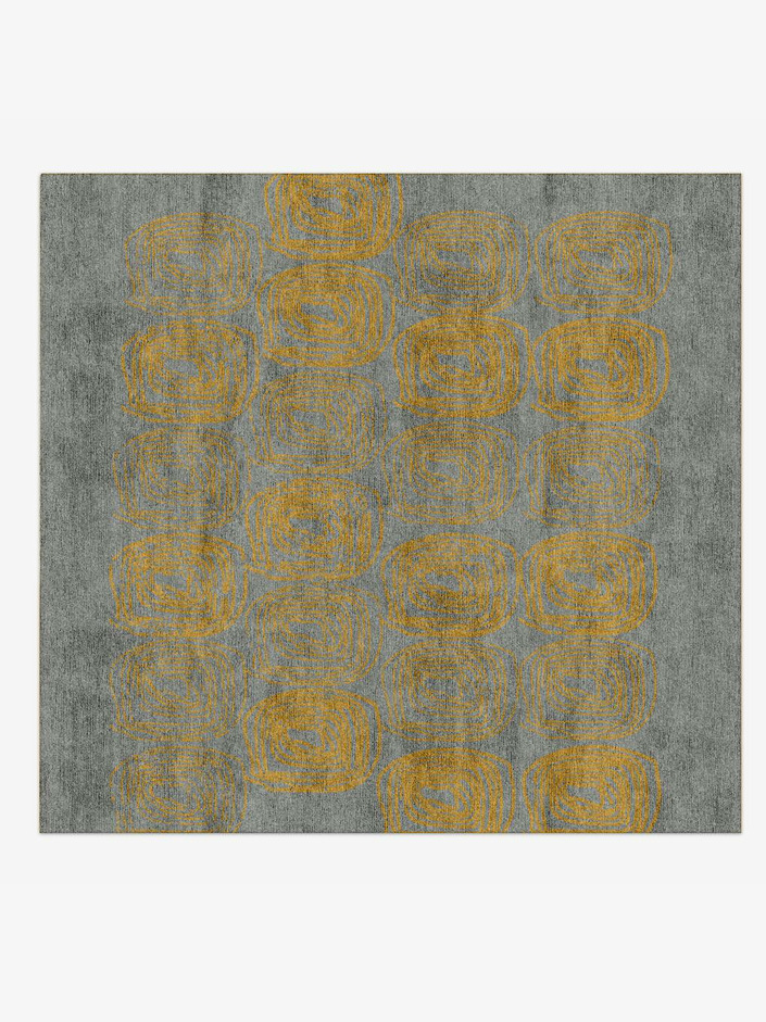 Paz  Square Hand Knotted Bamboo Silk Custom Rug by Rug Artisan