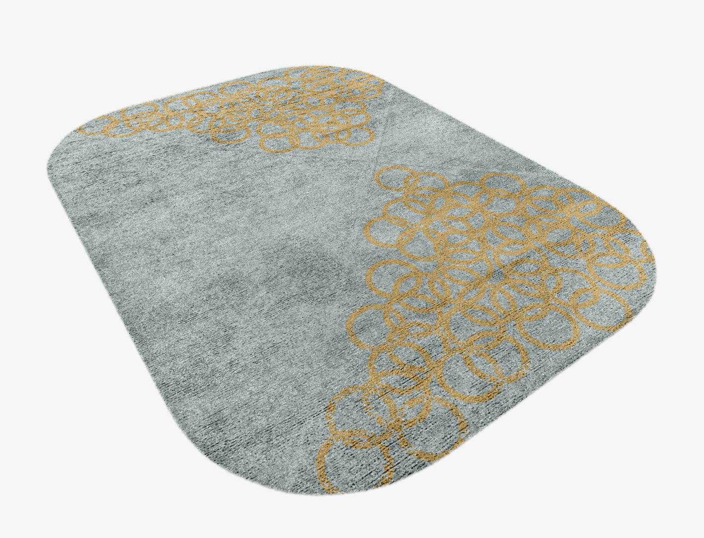 Paza  Oblong Hand Knotted Bamboo Silk Custom Rug by Rug Artisan
