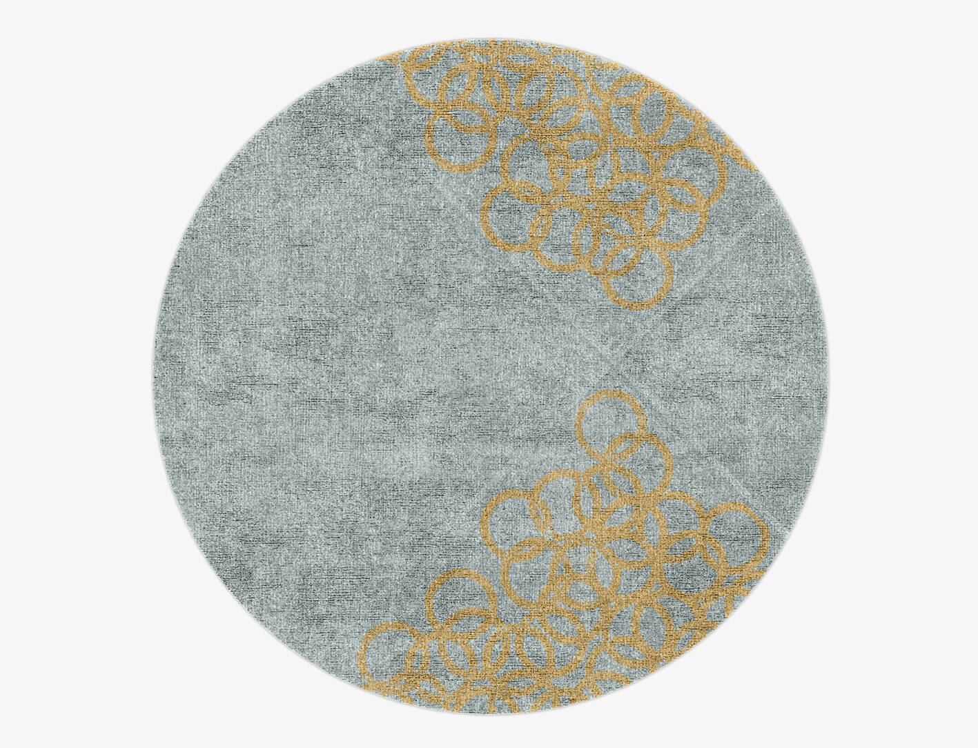 Paza  Round Hand Knotted Bamboo Silk Custom Rug by Rug Artisan