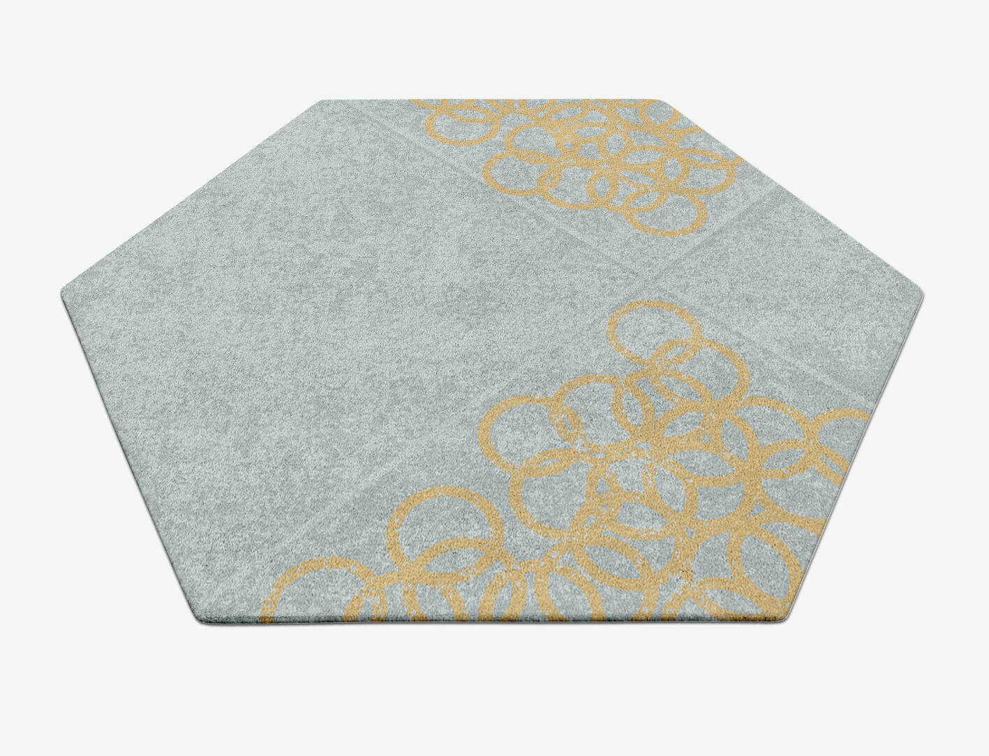 Paza  Hexagon Hand Tufted Pure Wool Custom Rug by Rug Artisan