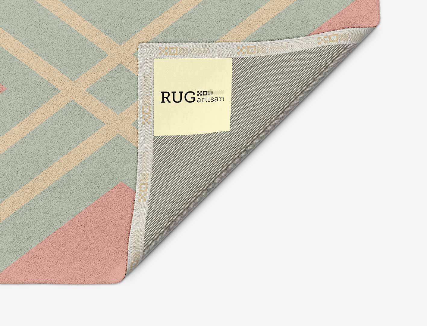 Peach Geometric Arch Hand Tufted Pure Wool Custom Rug by Rug Artisan