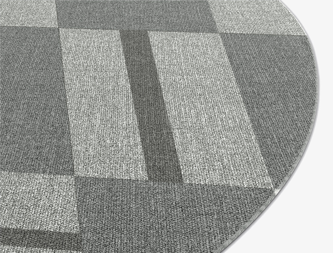 Pennon Geometric Round Flatweave New Zealand Wool Custom Rug by Rug Artisan