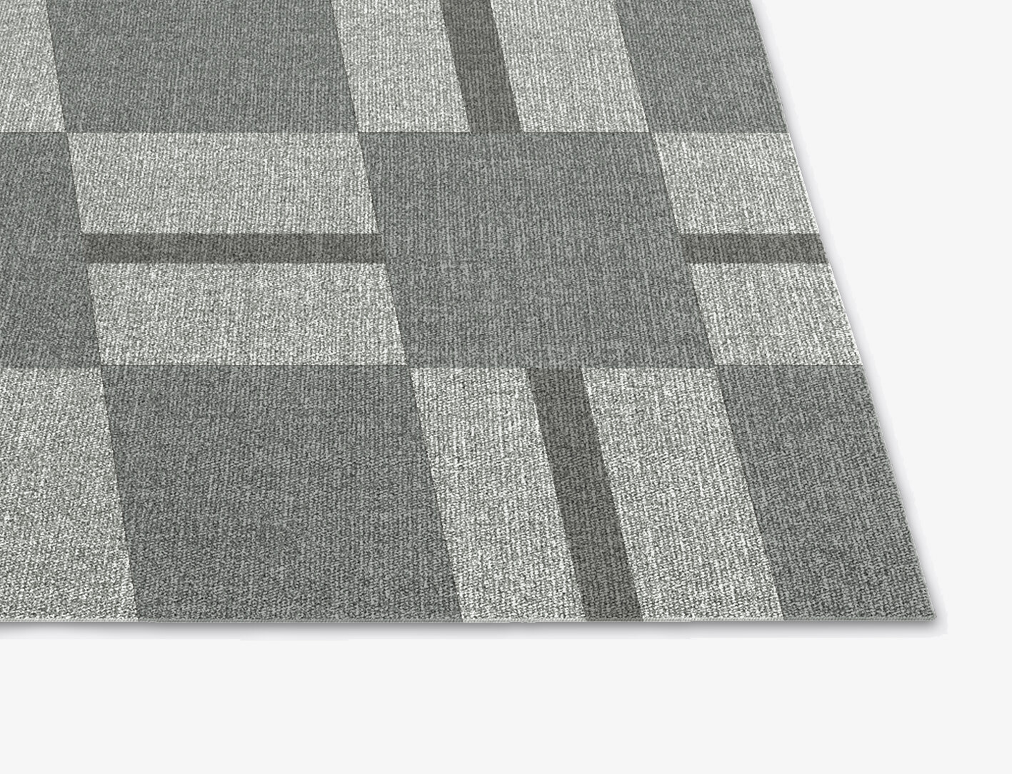 Pennon Geometric Square Flatweave New Zealand Wool Custom Rug by Rug Artisan