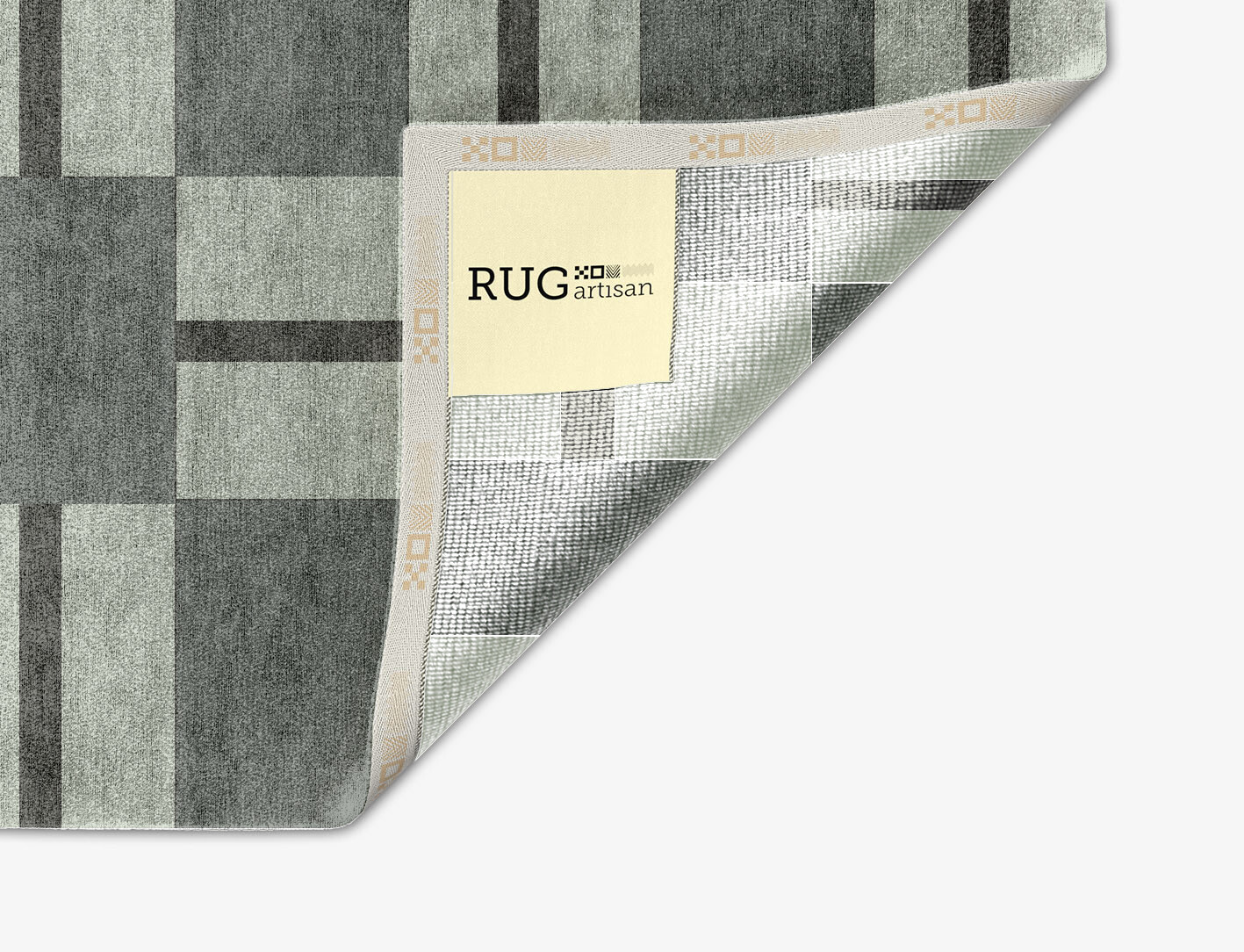 Pennon Geometric Arch Hand Knotted Bamboo Silk Custom Rug by Rug Artisan