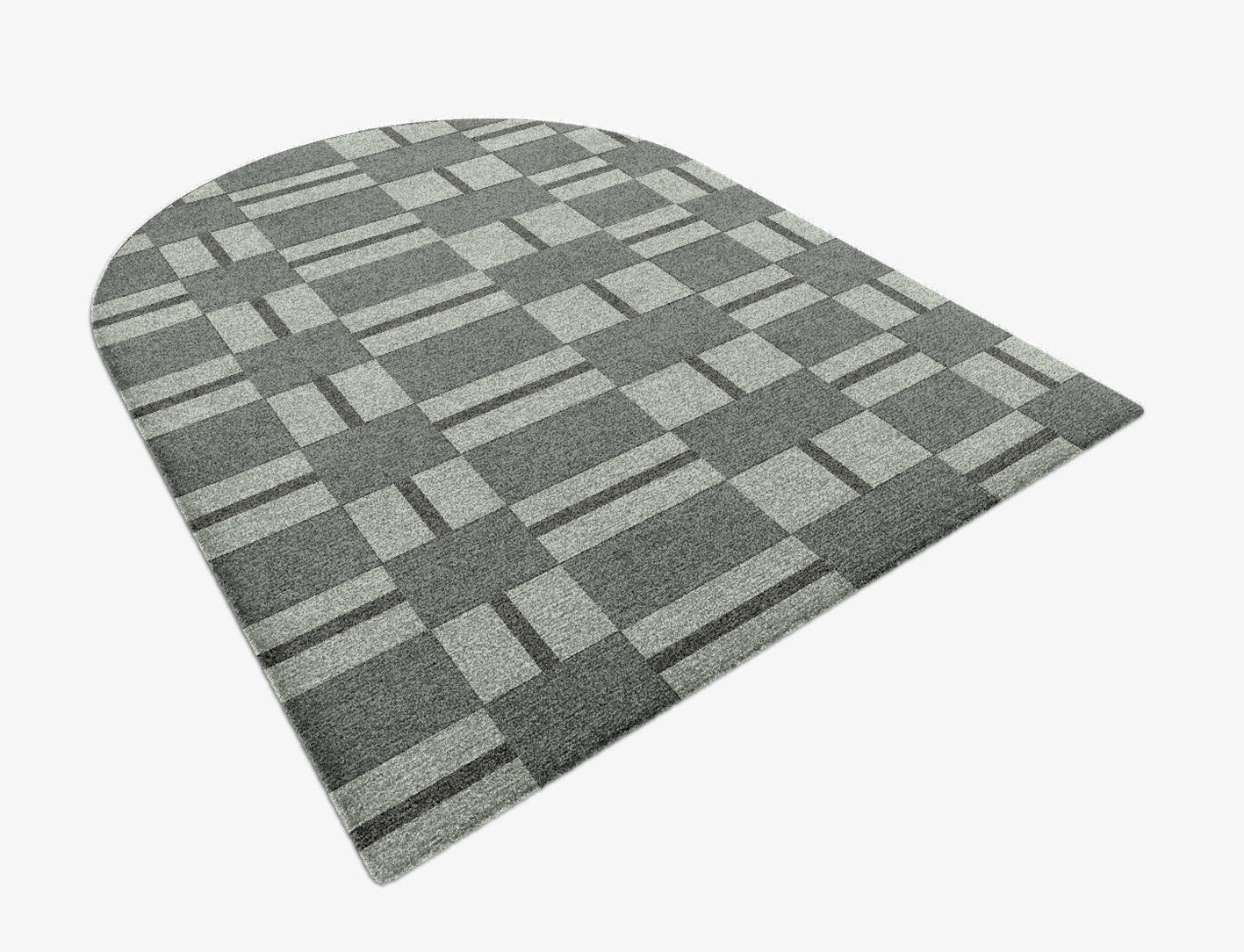 Pennon Geometric Arch Hand Knotted Tibetan Wool Custom Rug by Rug Artisan
