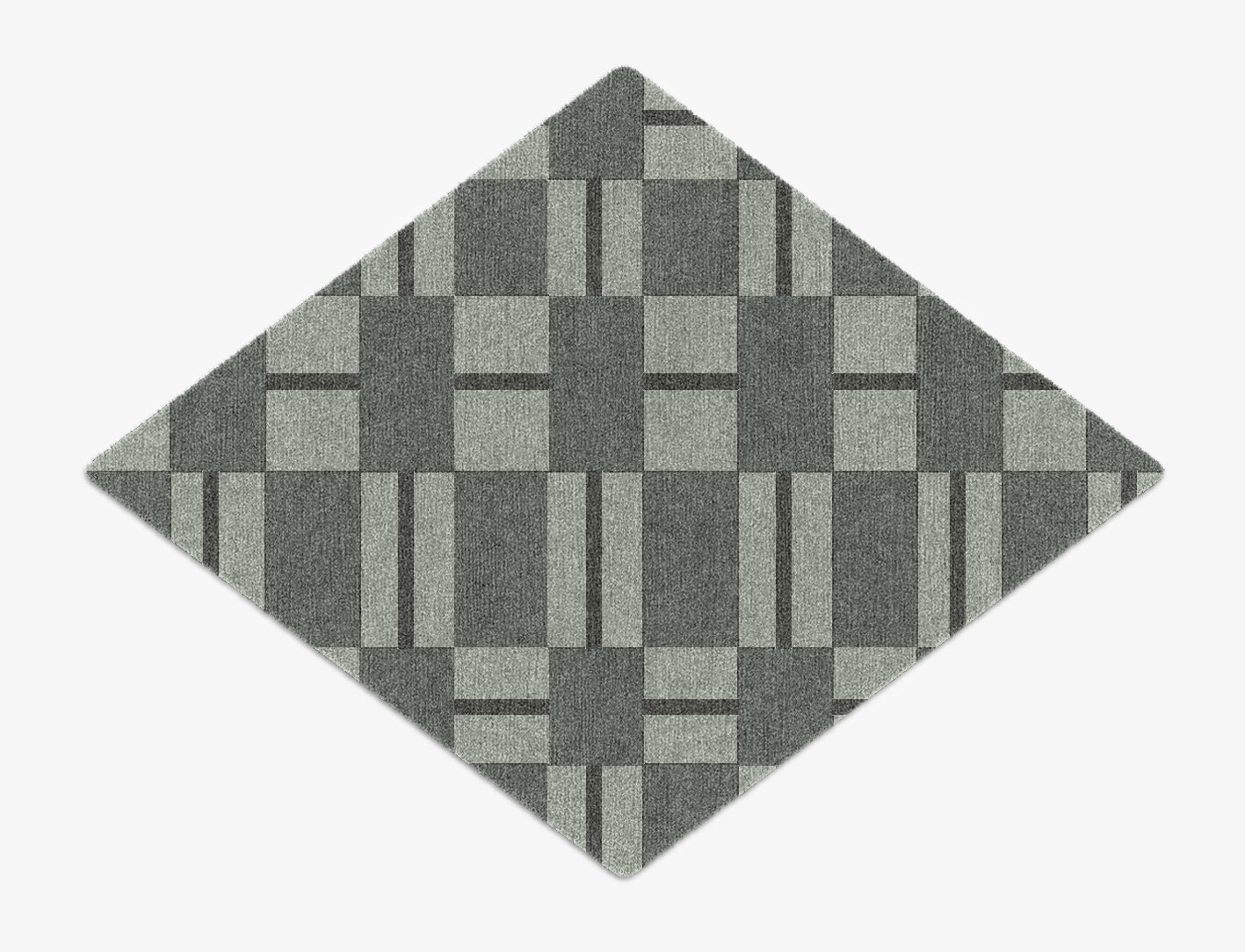 Pennon Geometric Diamond Hand Knotted Tibetan Wool Custom Rug by Rug Artisan