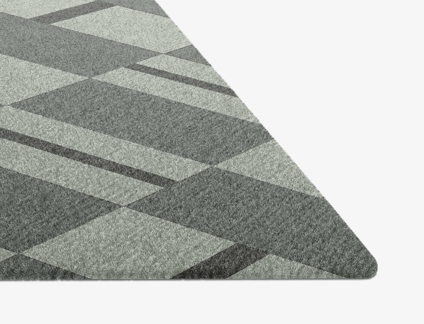 Pennon Geometric Diamond Hand Knotted Tibetan Wool Custom Rug by Rug Artisan