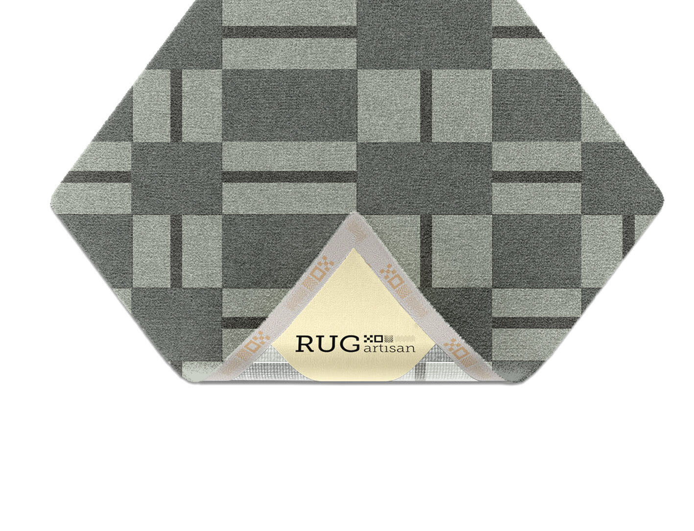 Pennon Geometric Diamond Hand Knotted Tibetan Wool Custom Rug by Rug Artisan