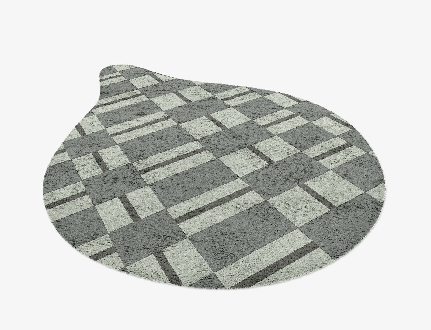 Pennon Geometric Drop Hand Knotted Bamboo Silk Custom Rug by Rug Artisan