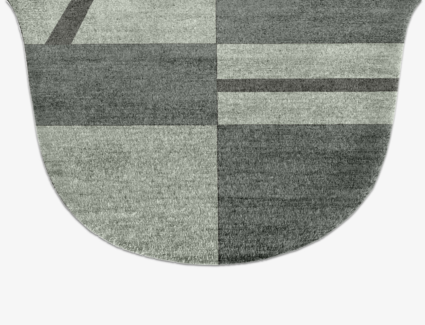 Pennon Geometric Drop Hand Knotted Bamboo Silk Custom Rug by Rug Artisan