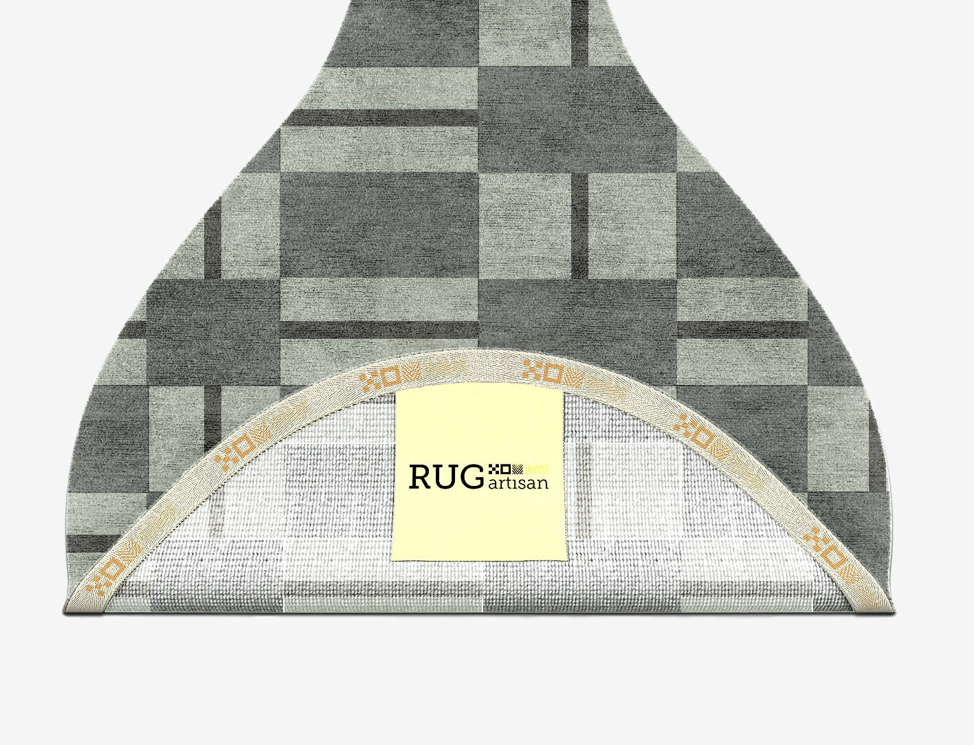 Pennon Geometric Drop Hand Knotted Bamboo Silk Custom Rug by Rug Artisan