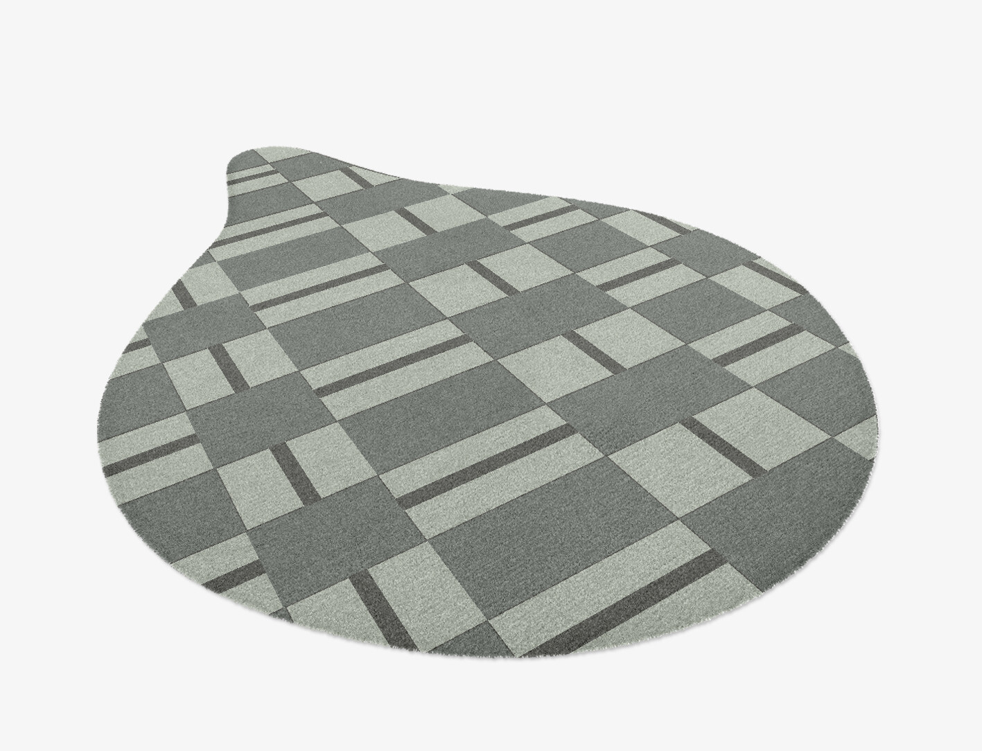 Pennon Geometric Drop Hand Knotted Tibetan Wool Custom Rug by Rug Artisan