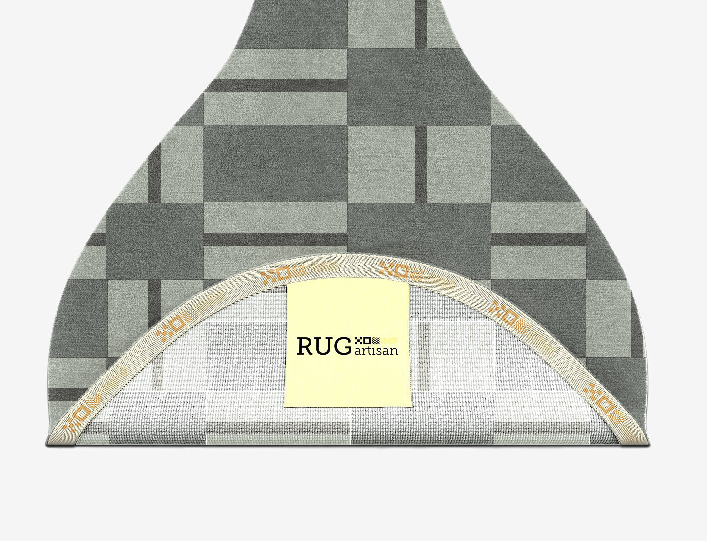 Pennon Geometric Drop Hand Knotted Tibetan Wool Custom Rug by Rug Artisan