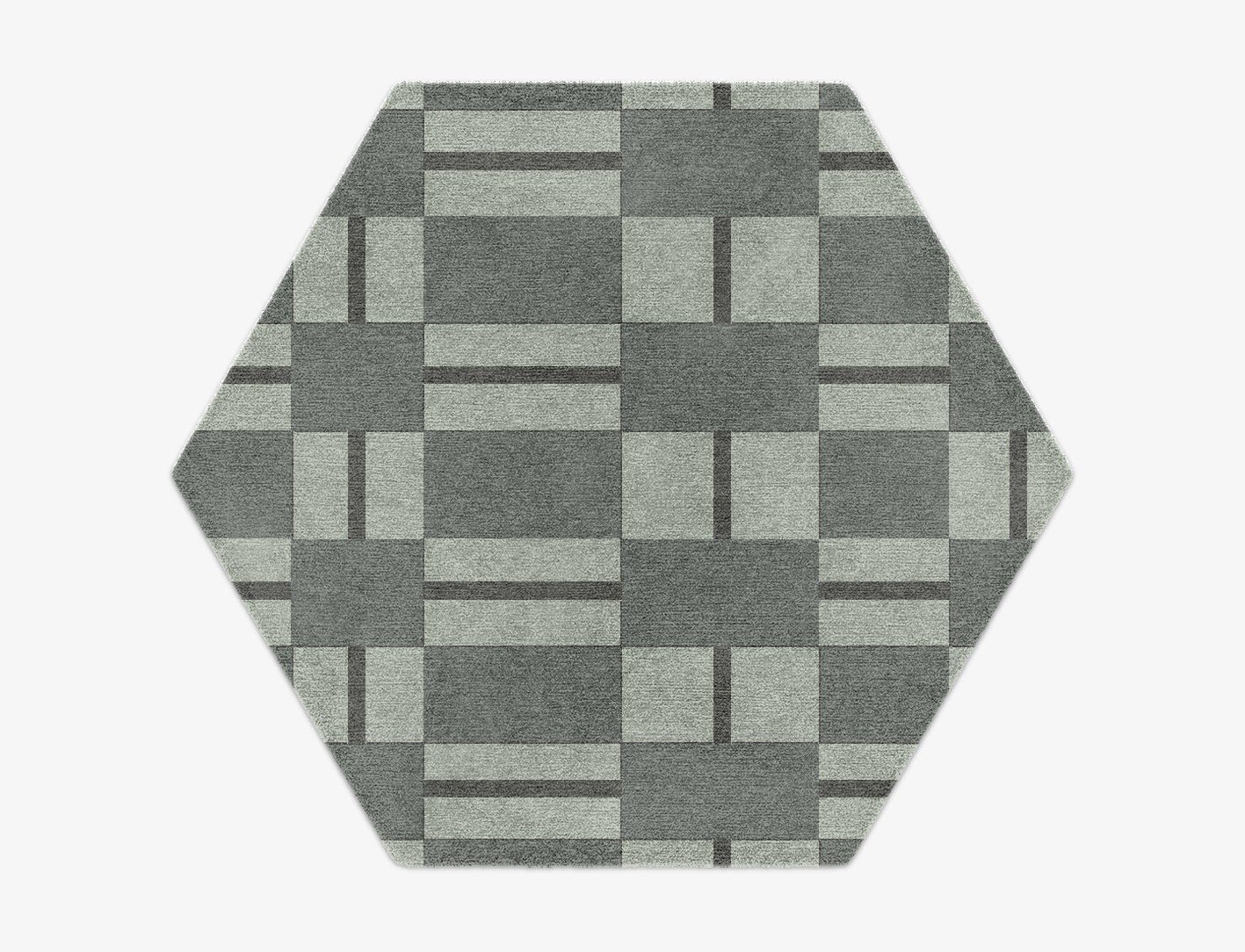 Pennon Geometric Hexagon Hand Knotted Tibetan Wool Custom Rug by Rug Artisan